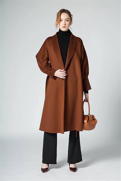 Coat in wool and cashmere 